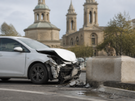 Despiste al volante en Plaza Zaragoza: el coche conejo