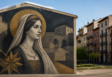 Teruel estrena mural de Isabel de Segura en el barrio del Carmen