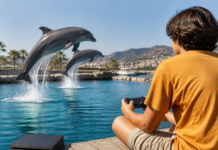 Delfines y videojuegos gratis en el plan joven de Vélez-Málaga