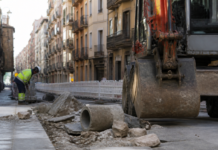 Arrancan las obras en la calle Doctor Iranzo de Zaragoza