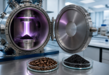 Un reactor de plasma convierte café en carbón en 90 segundos