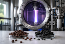 Un reactor de plasma convierte café en carbón en 90 segundos