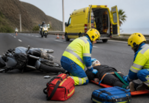 Un motorista, crítico tras ser localizado herido en Las Palmas