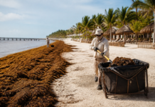 Hoteles del Caribe mexicano innovan para frenar el sargazo