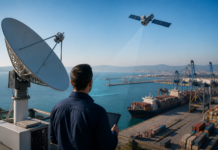 España explora tecnología espacial para puertos más seguros