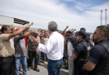 Manifestantes del Puerto aseguran que Borrego les provocaba