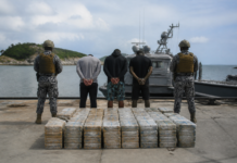 Golpe al narco en el Caribe: 24 fardos de cocaína y tres detenidos