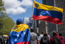 Venezolanos protestan en Nueva York contra Delcy Rodríguez