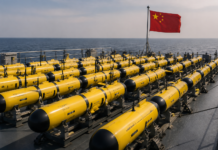 China bate el récord con 116 drones submarinos autónomos