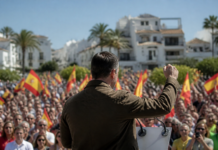 Santiago Abascal activa en Estepona la precampaña de Vox
