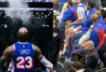 Lo que LeBron James guarda en su bolsa antes de los Sixers