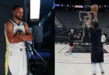 Steph Curry desafía la edad con otra maniobra increíble