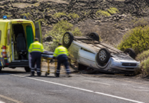Vuelca un coche en Las Coloradas y deja una mujer herida