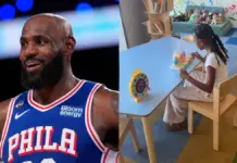 LeBron James no puede parar de reír por el juego de Zhuri