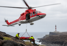 Evacúan en helicóptero a una herida grave en Fuencaliente