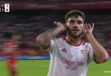 Isaac Romero desata la fiesta con un golazo del Sevilla ante Osasuna
