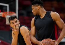 Giannis asombra a su nuevo compañero en los Miami Heat