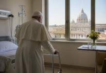 El papa vuelve a caminar y gobierna el Vaticano desde el hospital