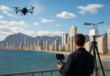 Benidorm prueba el futuro para controlar los drones