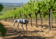 El perro robot con IA que vigila los viñedos de Extremadura