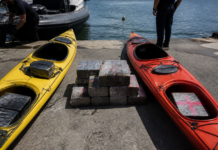 Los 210 kilos de hachís ocultos en kayaks llegan a Roma
