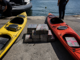 Los 210 kilos de hachís ocultos en kayaks llegan a Roma
